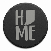 Indiana Slate Coasters 4x4 Laser Engraved Stone Drink Coasters Indiana Home Decor Hoosier State Established 1816 Gift — Dandelion Design Co. — SlateStudioMedia:design%3A1%3Ashape%3Around:5 — 0113-ISGN_indiana_slate_coasters_4x4_laser_engraved_stone_drink_coasters_indiana_home_decor_hoosier_state_established_1816_gift_04_round_main.png