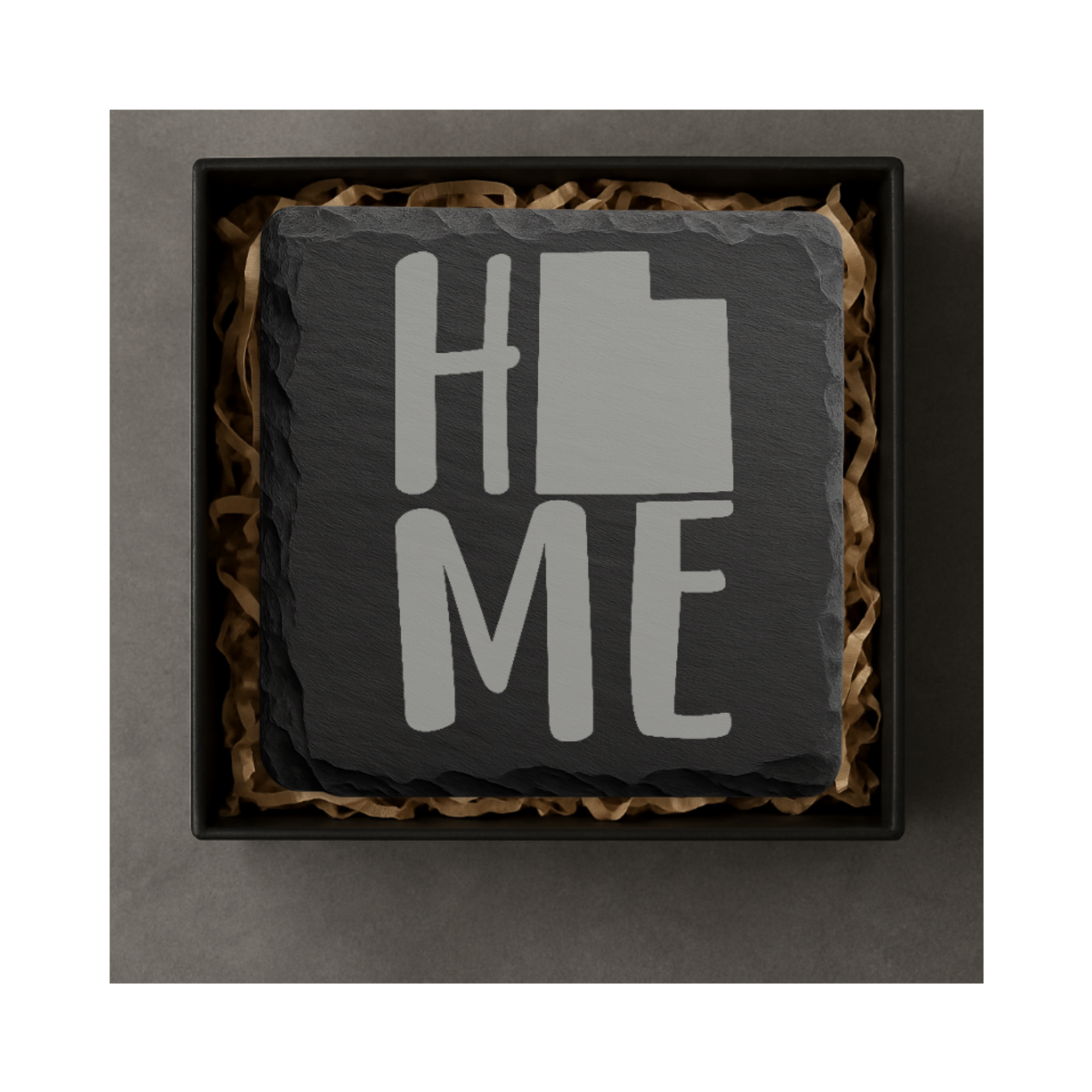 Utah Slate Coasters 4x4 Laser Engraved Stone Drink Coasters Utah Home Décor Beehive State Established 1896 Gift — Dandelion Design Co. — SlateStudioMedia:gallery:8 — 0115-USGN_utah_slate_coasters_4x4_laser_engraved_stone_drink_coasters_utah_home_d_cor_beehive_state_established_1896_gift_05_square_gift_box.png