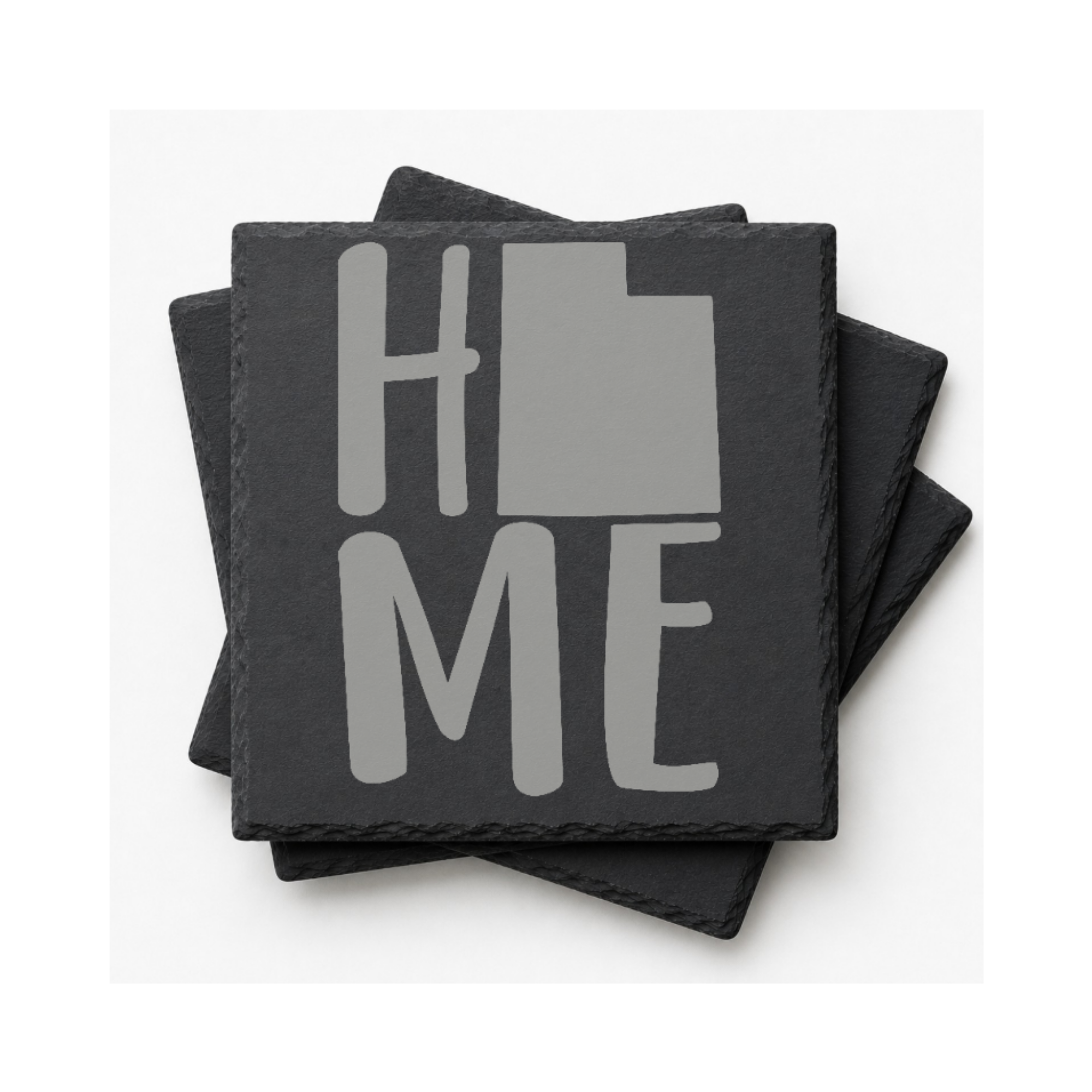 Utah Slate Coasters 4x4 Laser Engraved Stone Drink Coasters Utah Home Décor Beehive State Established 1896 Gift — Dandelion Design Co. — SlateStudioMedia:gallery:10 — 0115-USGN_utah_slate_coasters_4x4_laser_engraved_stone_drink_coasters_utah_home_d_cor_beehive_state_established_1896_gift_09_square_stack.png