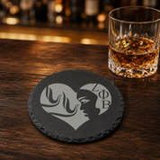 Zeta Phi Beta Sorority Slate Coasters • ZΦB Gift • Founder’s Day Gift • Devastating Diva Gift • Zeta Home Decor • Greek Life Sorority Gift — Dandelion Design Co. — SlateStudioMedia:gallery:25 — 0115-ZPGN_zeta_phi_beta_sorority_slate_coasters_z_b_gift_founder_s_day_gift_devastating_diva_gift_zeta_home_decor_greek_life_sorority_gift_08_round_whiskey_lifestyle.png