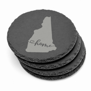 New Hampshire Slate Coasters 4x4 Laser Engraved Stone Drink Coasters New Hampshire Home Décor Granite State Established 1788 Gift — Dandelion Design Co. — SlateStudioMedia:gallery:13 — 0116-NHGN_new_hampshire_slate_coasters_4x4_laser_engraved_stone_drink_coasters_new_hampshire_home_d_cor_granite_state_established_1788_gift_15_D02_round_stack.png