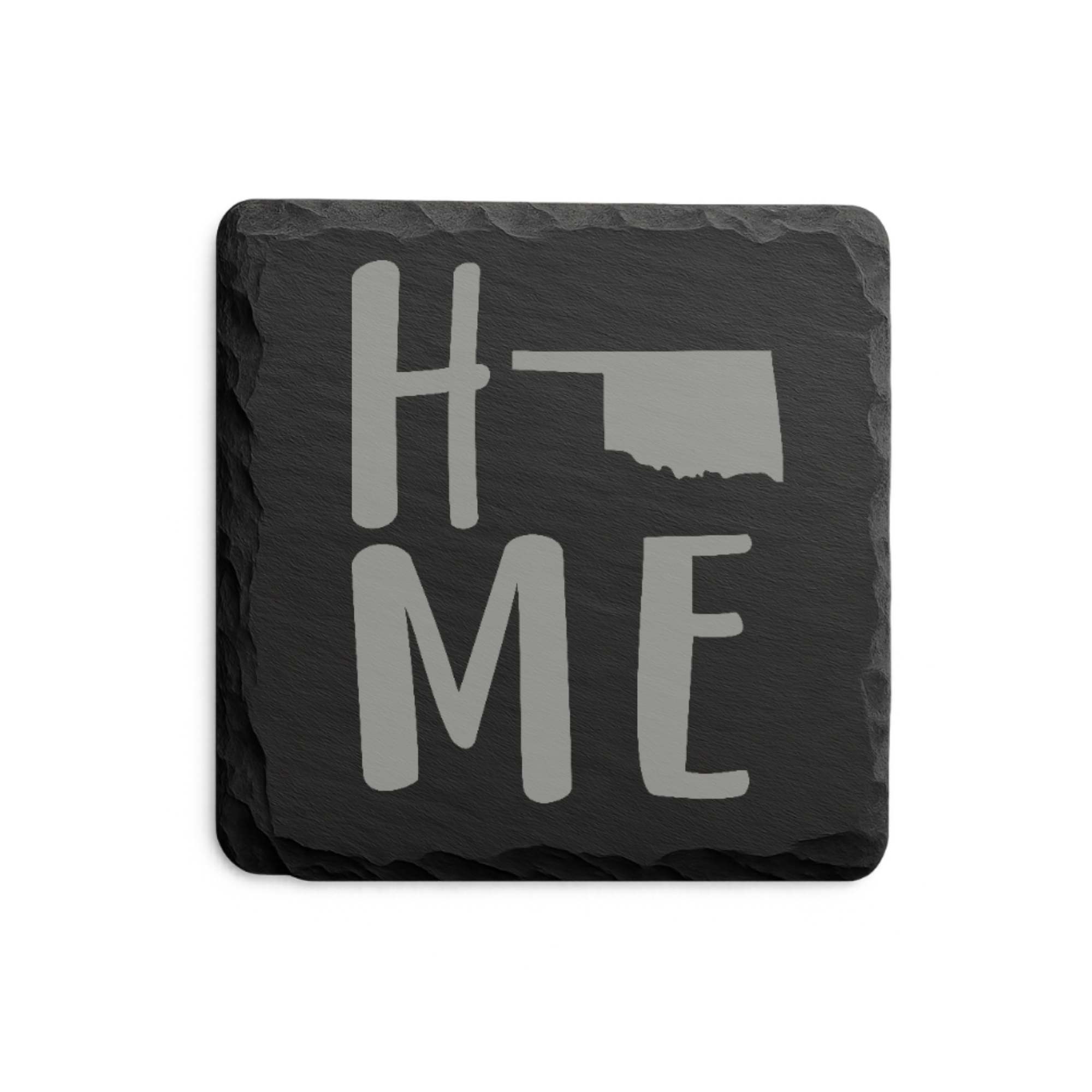 Oklahoma Slate Coaster Set – “The Sooner State” | Laser Engraved Slate | Set of 1, 2, 4, or 8 | Rustic Gift — Dandelion Design Co. — SlateStudioMedia:design%3A1%3Ashape%3Asquare:2 — 0116-OSGN_oklahoma_slate_coaster_set_the_sooner_state_laser_engraved_slate_set_of_1_2_4_or_8_rustic_gift_03_square_main.png