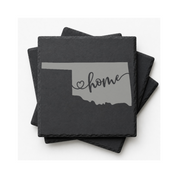 Oklahoma Slate Coaster Set – “The Sooner State” | Laser Engraved Slate | Set of 1, 2, 4, or 8 | Rustic Gift — Dandelion Design Co. — SlateStudioMedia:gallery:14 — 0116-OSGN_oklahoma_slate_coaster_set_the_sooner_state_laser_engraved_slate_set_of_1_2_4_or_8_rustic_gift_12_D02_square_stack.png