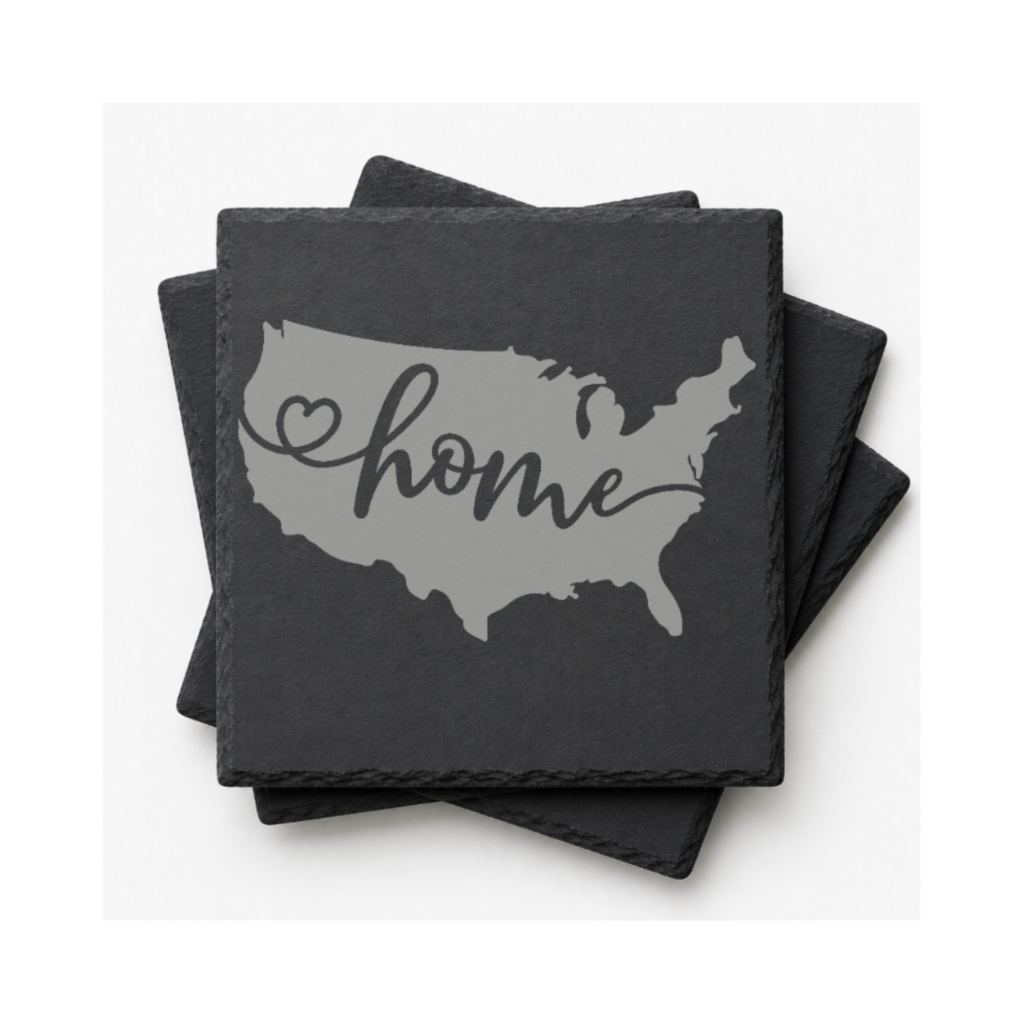 U.S.A. Slate Coasters | 4x4 Laser Engraved Stone Drink Coasters | Rustic Patriotic Home Décor | American Flag Gift | Housewarming Gift Set — Dandelion Design Co. — SlateStudioMedia:gallery:12 — 0117-USGN_u_s_a_slate_coasters_4x4_laser_engraved_stone_drink_coasters_rustic_patriotic_home_d_cor_american_flag_gift_housewarming_gift_set_12_D02_square_stack.png