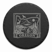 Oregon State Slate Coaster – Natural Stone Drink Coaster with Oregon Outline | Rustic Home Decor | Gift for Oregon Lovers — Dandelion Design Co. — SlateStudioMedia:design%3A1%3Ashape%3Around:6 — 0118-OSGN_oregon_state_slate_coaster_natural_stone_drink_coaster_with_oregon_outline_rustic_home_decor_gift_for_oregon_lovers_04_round_main.png