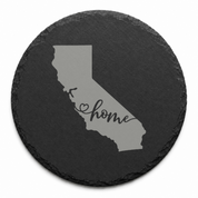 California Slate Coaster - Laser Etched State Design with Golden Gate Bridge, Bear & Sun - Handcrafted Home Decor Gift — Dandelion Design Co. — SlateStudioMedia:design%3A3%3Ashape%3Around:8 — 0119-CSGN_california_slate_coaster_laser_etched_state_design_with_golden_gate_bridge_bear_sun_handcrafted_home_decor_gift_20_D03_round_main.png
