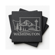 Washington Slate Coasters 4x4 Laser Engraved Stone Drink Coasters Washington Home Décor Evergreen State Established 1889 Gift — Dandelion Design Co. — SlateStudioMedia:gallery:18 — 0120-WSGN_washington_slate_coasters_4x4_laser_engraved_stone_drink_coasters_washington_home_d_cor_evergreen_state_established_1889_gift_24_D04_square_stack.png