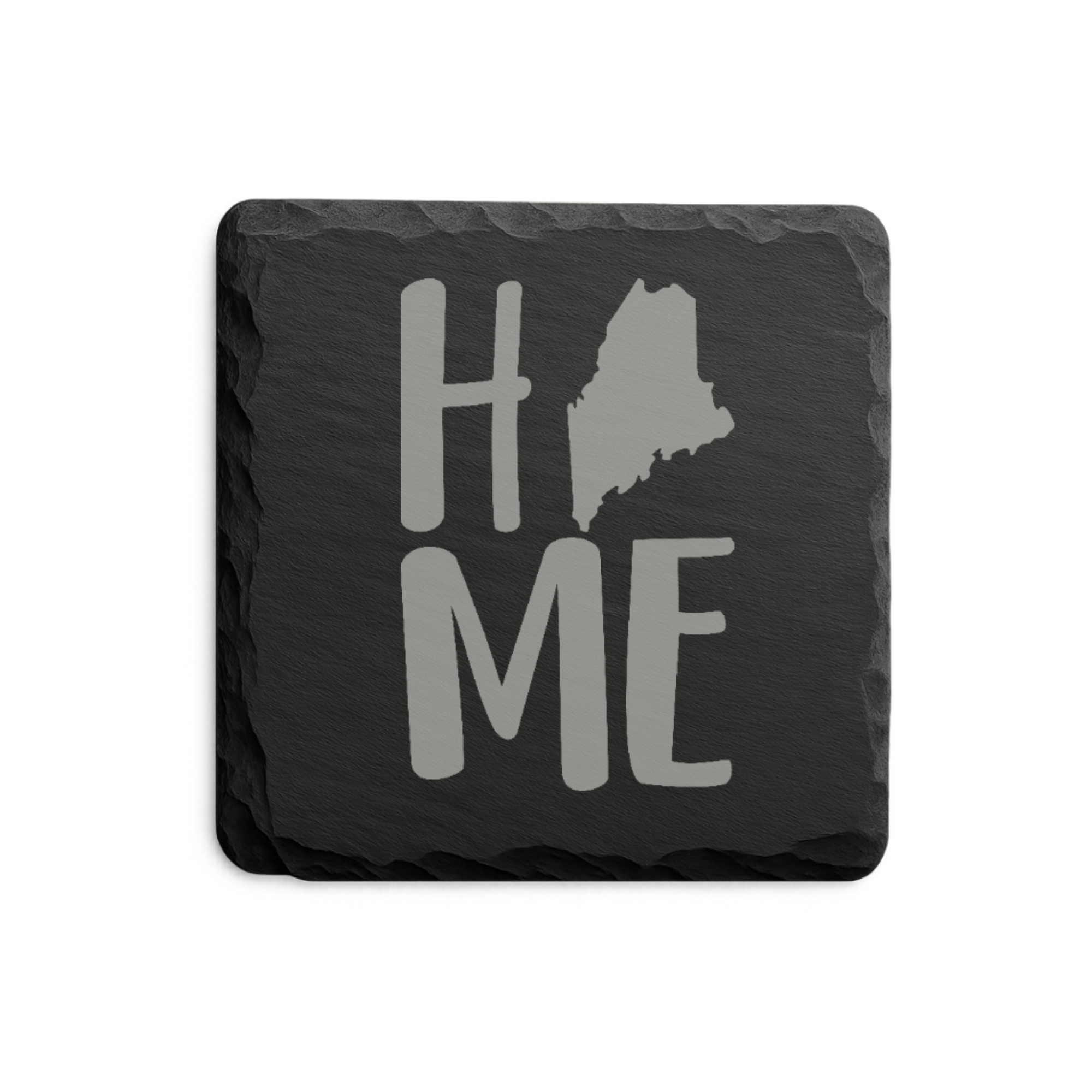 Maine Slate Coasters 4x4 Laser Engraved Stone Drink Coasters Maine Home Décor Pine Tree State Established 1820 Gift — Dandelion Design Co. — SlateStudioMedia:design%3A1%3Ashape%3Asquare:2 — 0122-MSGN_maine_slate_coasters_4x4_laser_engraved_stone_drink_coasters_maine_home_d_cor_pine_tree_state_established_1820_gift_03_square_main.png
