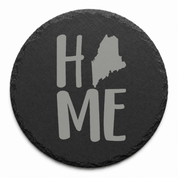 Maine Slate Coasters 4x4 Laser Engraved Stone Drink Coasters Maine Home Décor Pine Tree State Established 1820 Gift — Dandelion Design Co. — SlateStudioMedia:design%3A1%3Ashape%3Around:5 — 0122-MSGN_maine_slate_coasters_4x4_laser_engraved_stone_drink_coasters_maine_home_d_cor_pine_tree_state_established_1820_gift_04_round_main.png
