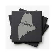 Maine Slate Coasters 4x4 Laser Engraved Stone Drink Coasters Maine Home Décor Pine Tree State Established 1820 Gift — Dandelion Design Co. — SlateStudioMedia:gallery:12 — 0122-MSGN_maine_slate_coasters_4x4_laser_engraved_stone_drink_coasters_maine_home_d_cor_pine_tree_state_established_1820_gift_12_D02_square_stack.png