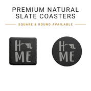 Maryland Slate Coasters 4x4 Laser Engraved Stone Drink Coasters Maryland Home Décor Old Line State Established 1788 Gift — Dandelion Design Co. — SlateStudioMedia:gallery:22 — 0123-MSGN_maryland_slate_coasters_4x4_laser_engraved_stone_drink_coasters_maryland_home_d_cor_old_line_state_established_1788_gift_02_square_round_available.png