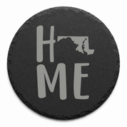 Maryland Slate Coasters 4x4 Laser Engraved Stone Drink Coasters Maryland Home Décor Old Line State Established 1788 Gift — Dandelion Design Co. — SlateStudioMedia:design%3A1%3Ashape%3Around:5 — 0123-MSGN_maryland_slate_coasters_4x4_laser_engraved_stone_drink_coasters_maryland_home_d_cor_old_line_state_established_1788_gift_04_round_main.png
