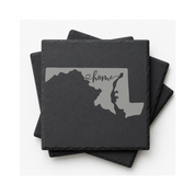 Maryland Slate Coasters 4x4 Laser Engraved Stone Drink Coasters Maryland Home Décor Old Line State Established 1788 Gift — Dandelion Design Co. — SlateStudioMedia:gallery:12 — 0123-MSGN_maryland_slate_coasters_4x4_laser_engraved_stone_drink_coasters_maryland_home_d_cor_old_line_state_established_1788_gift_12_D02_square_stack.png