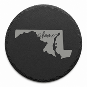 Maryland Slate Coasters 4x4 Laser Engraved Stone Drink Coasters Maryland Home Décor Old Line State Established 1788 Gift — Dandelion Design Co. — SlateStudioMedia:design%3A2%3Ashape%3Around:6 — 0123-MSGN_maryland_slate_coasters_4x4_laser_engraved_stone_drink_coasters_maryland_home_d_cor_old_line_state_established_1788_gift_14_D02_round_main.png
