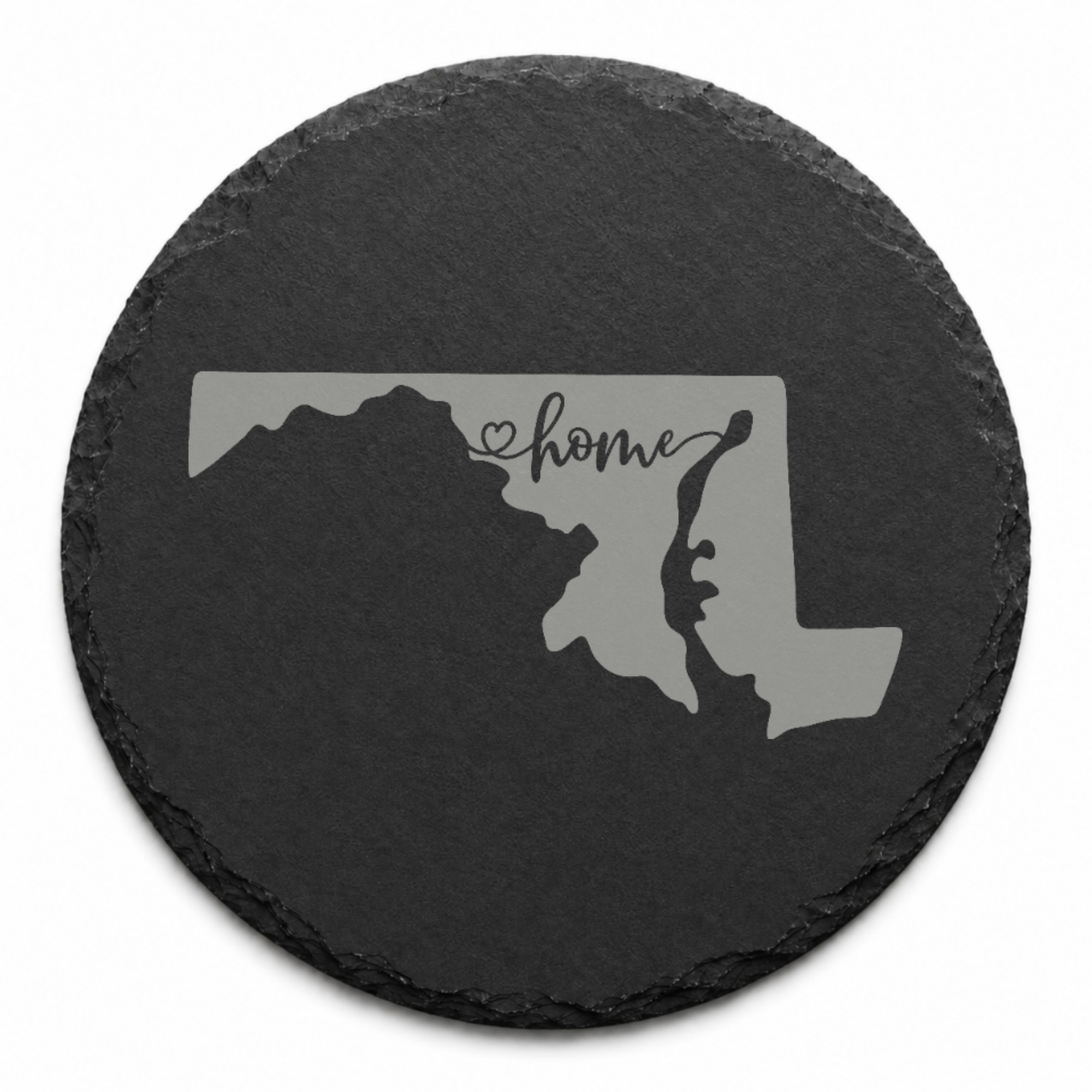 Maryland Slate Coasters 4x4 Laser Engraved Stone Drink Coasters Maryland Home Décor Old Line State Established 1788 Gift — Dandelion Design Co. — SlateStudioMedia:design%3A2%3Ashape%3Around:6 — 0123-MSGN_maryland_slate_coasters_4x4_laser_engraved_stone_drink_coasters_maryland_home_d_cor_old_line_state_established_1788_gift_14_D02_round_main.png