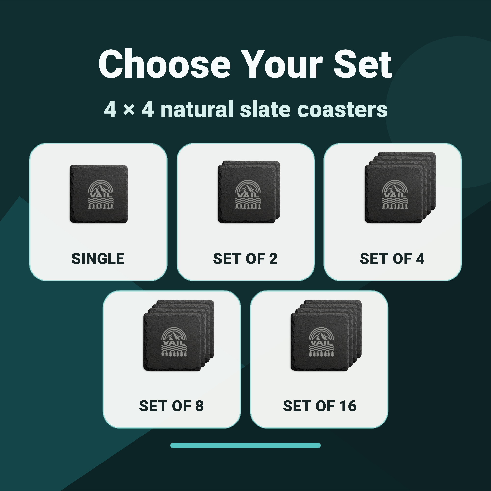 Colorado Ski Country Coasters - Vail - Brekenridge - Aspen - Telluride — Dandelion Design Co. — SlateChunk:slatemvoftgq8ikrknrkk:6:gallery:END — CSCO-0007_colorado_ski_country_coasters_vail_brekenridge_aspen_telluride_06_set_size_guide.png