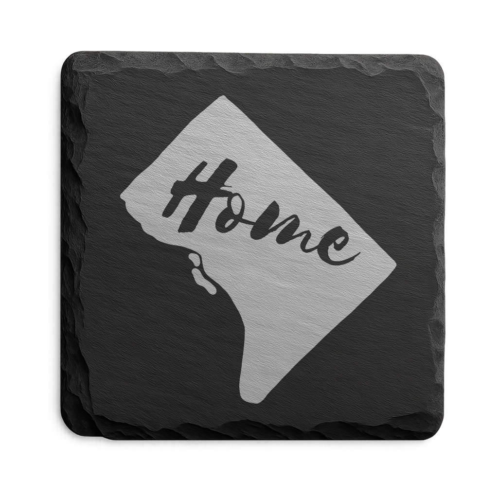 Washington DC 4x4 Laser Engraved Stone Drink Coasters Washington DC Home Décor