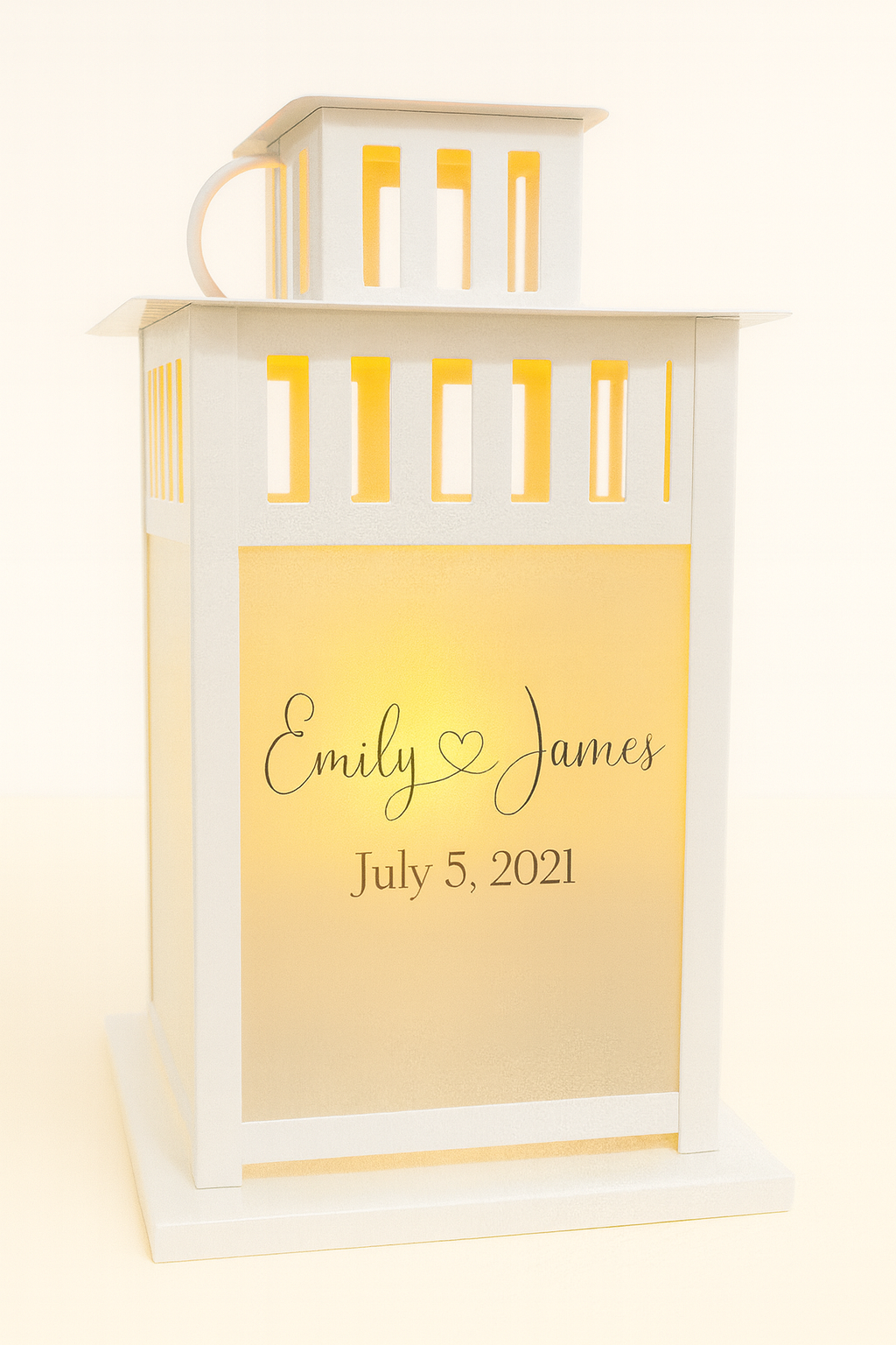 Connected Hearts Love Lantern: First Names Connected with Hearts, Personalized Photos & Messages for Your Everlasting Love