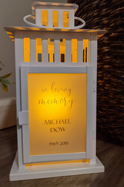 A Piece of My Heart Memorial Lantern - Multiple Options - Personalized with your photos! - Remembrance