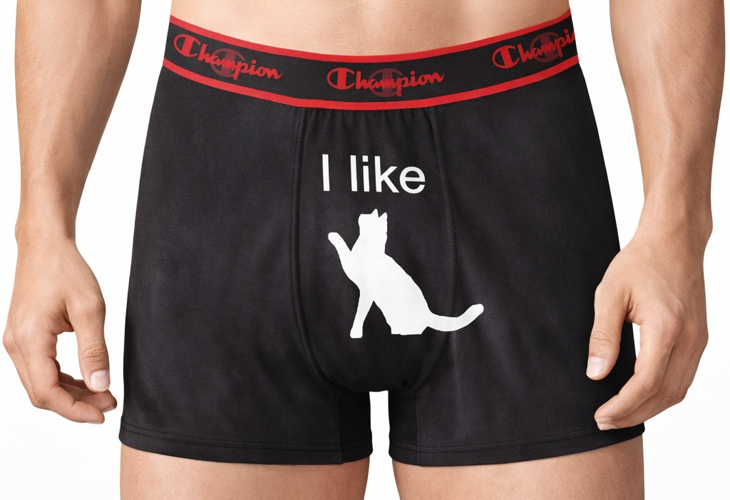 I Like Cats Mens Boxers Sucker Underwear - Funny Valentines Day Gift