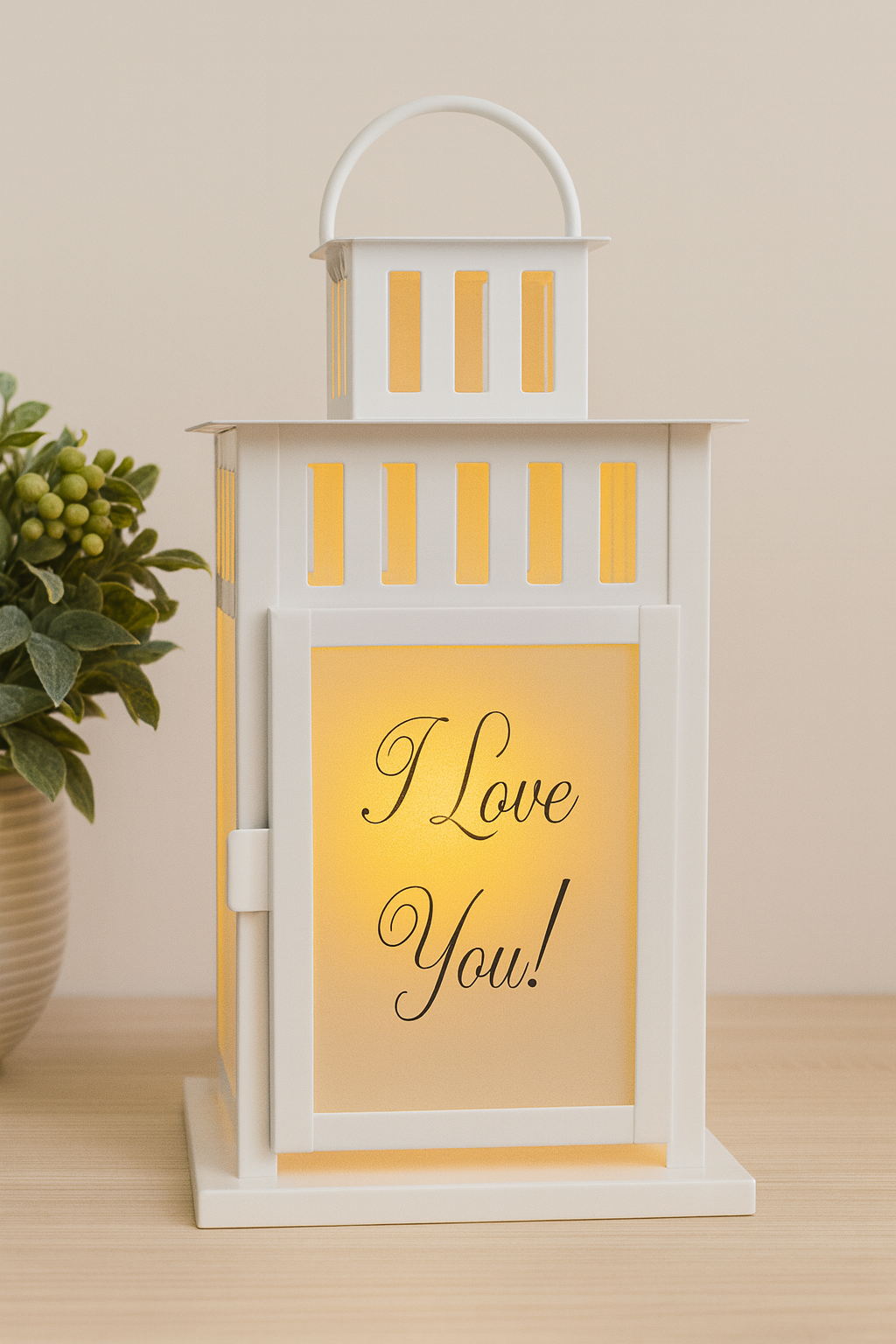 It's A Love Without End Amen Love Lantern - Multiple Options  - Personalized with your photos - Wedding Gift - Anniversary