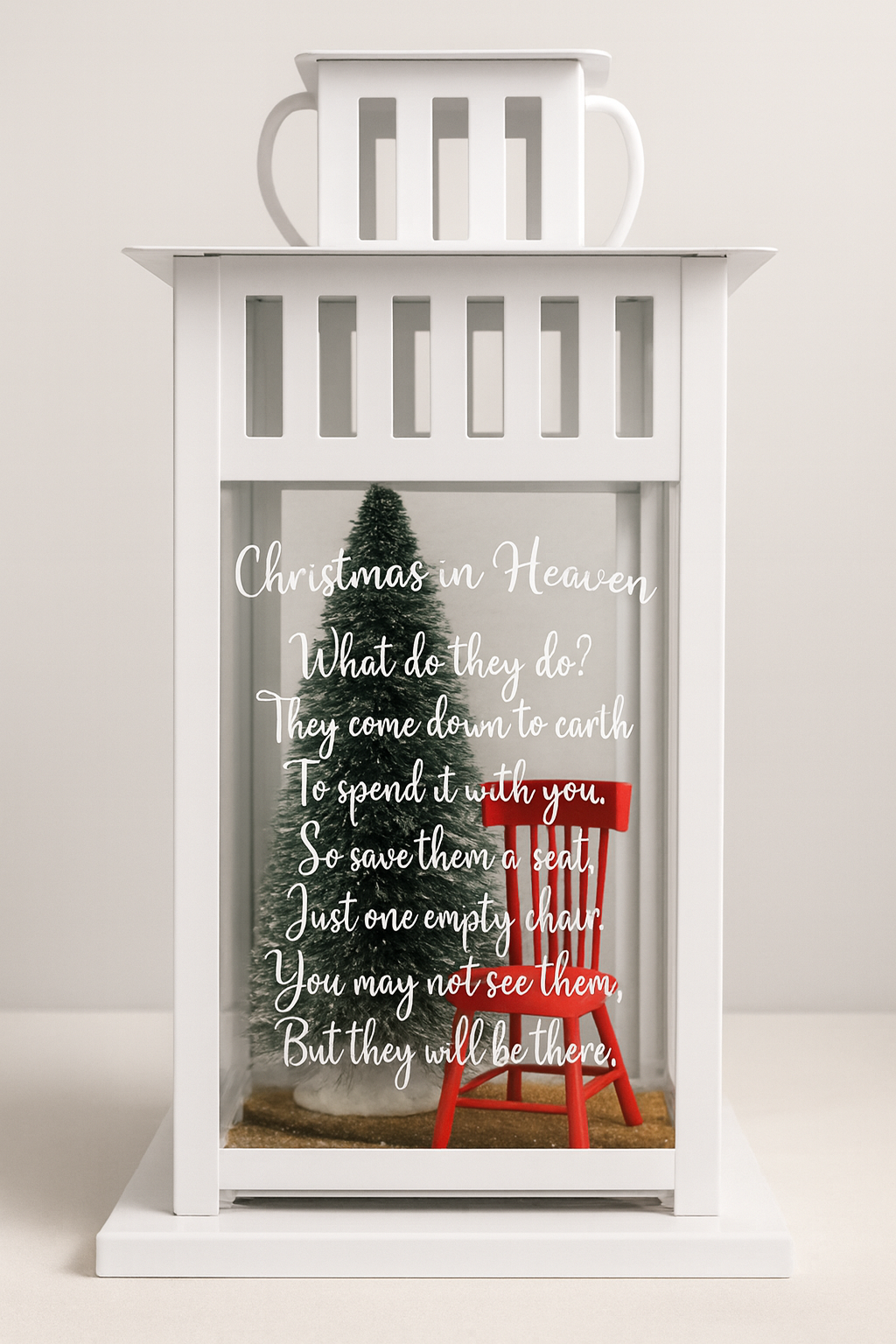 Christmas in Heaven Lantern - Christmas Memorial Lantern