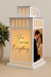 You are my Everything Love Lantern - Multiple Options - Personalized with your photos - Wedding Gift - Anniversary