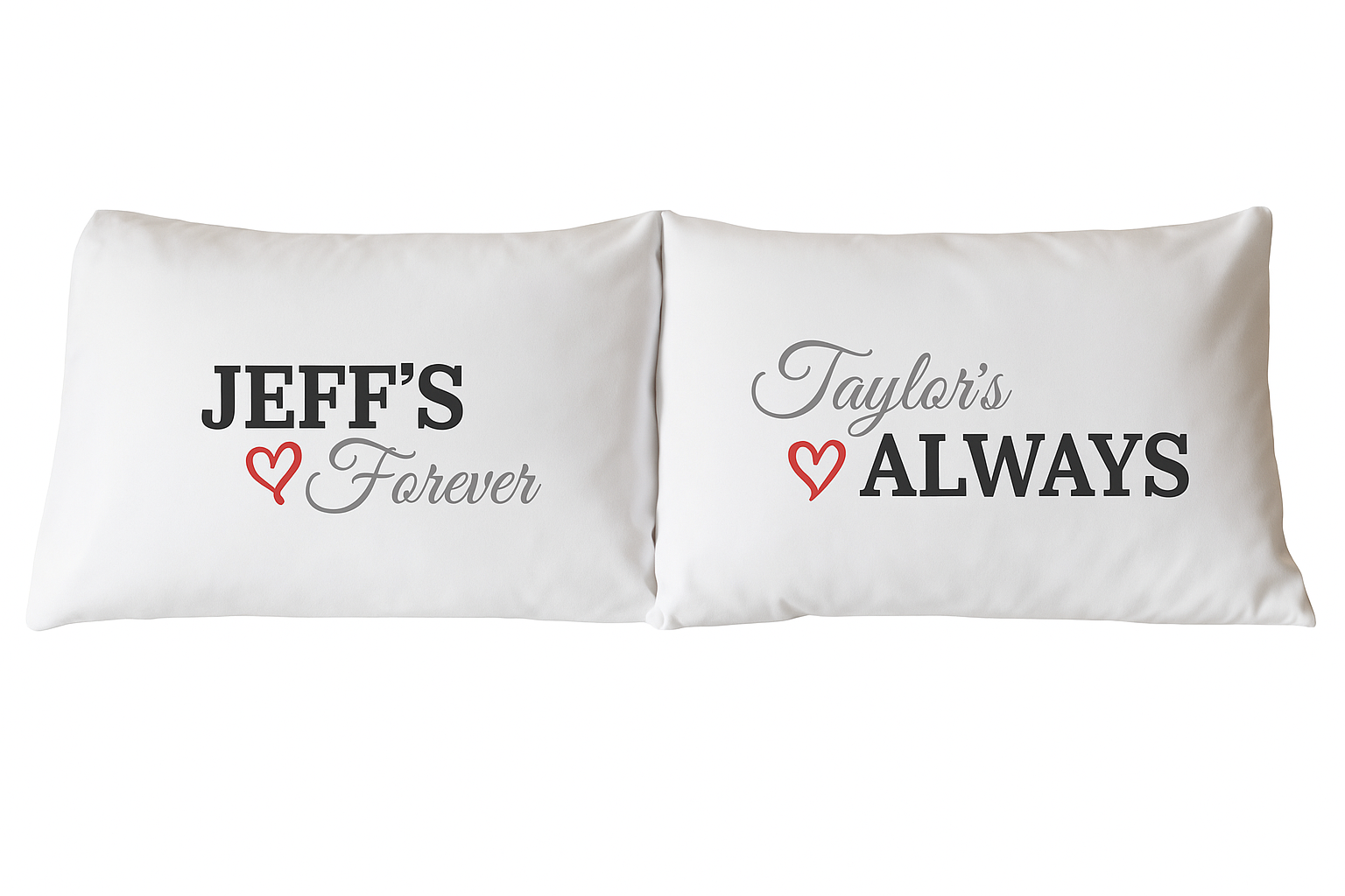 Always Personalized Pillows -  Anniversary Gifts for Girlfriend - Couples
