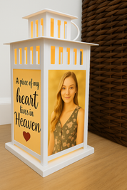 A Piece of My Heart Memorial Lantern - Multiple Options - Personalized with your photos! - Remembrance