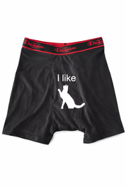 I Like Cats Mens Boxers Sucker Underwear - Funny Valentines Day Gift