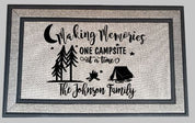 Making Memories One Campsite at a Time Personalized Doormat - Premium Quality - Custom Design