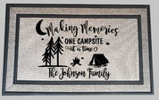 Making Memories One Campsite at a Time Camping Door Mat - Outdoor Rustic Gift