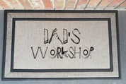 Dad's Workshop Tool's Door Mat Front Door Mat - Garage Gift Idea - Fathers Day - Dads Birthday