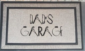Dad's Garage Tool's Door Mat Front Door Mat - Garage Gift Idea - Fathers Day - Dads Birthday