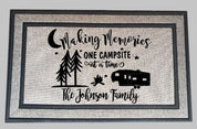 Making Memories One Campsite at a Time Personalized Doormat - Premium Quality - Custom Design