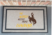 Wyoming Cowboys Official License Floor Mat | High-Quality Door Mat
