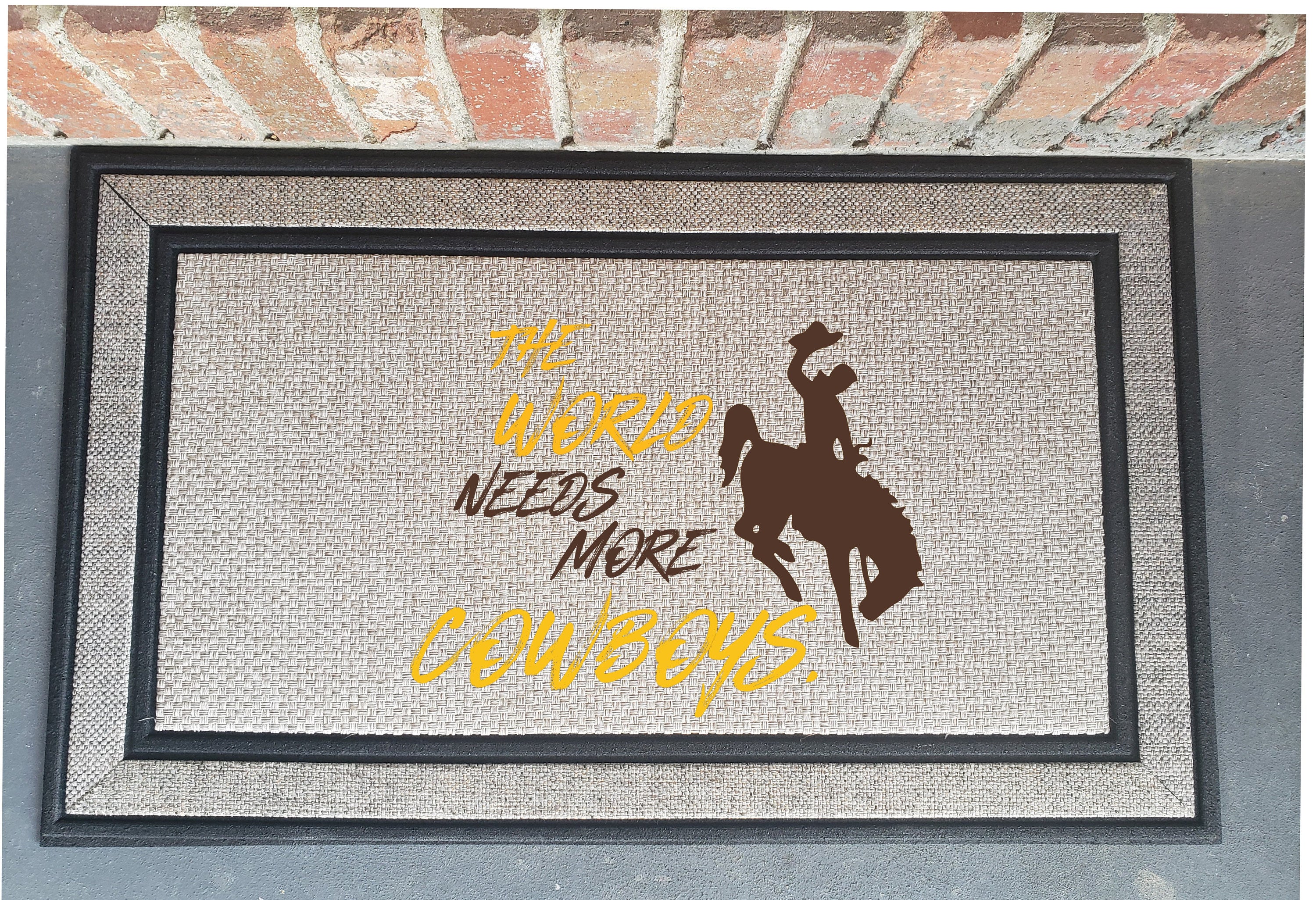 Wyoming Cowboys Official License Floor Mat | High-Quality Door Mat
