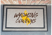 Wyoming Cowboys Officially Licensed Door Mat | High-Quality Doormat