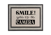 SMILE! You're on CAMERA Doormat