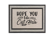 Hope You Like Cat Hair Doormat – Funny and Charming Welcome Mat for Cat Lovers