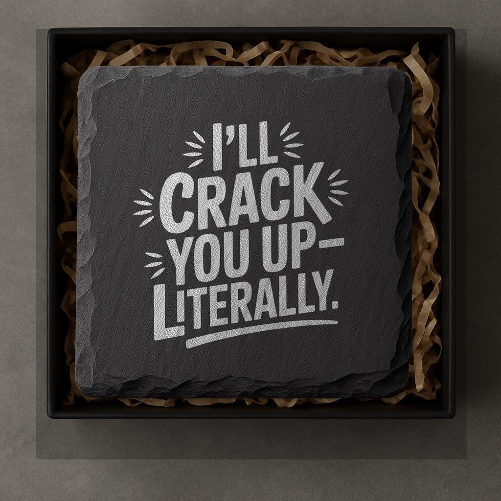 Chiropractor Slate Coasters – Funny and Functional Gift for Chiropractors and Patients