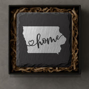 Iowa Slate Coasters 4x4 Laser Engraved Stone Drink Coasters Iowa Home Decor Hawkeye State Established 1846 Gift