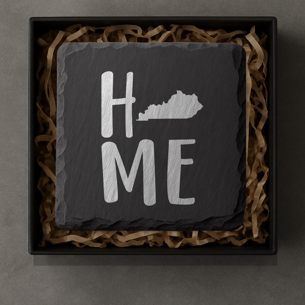 Kansas Slate Coasters 4x4 Laser Engraved Stone Drink Coasters Kansas Home Décor Sunflower State Established 1861 Gift