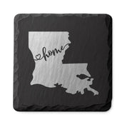 Louisiana Slate Coasters 4x4 Laser Engraved Stone Drink Coasters Louisiana Home Décor Pelican State Established 1812 Gift