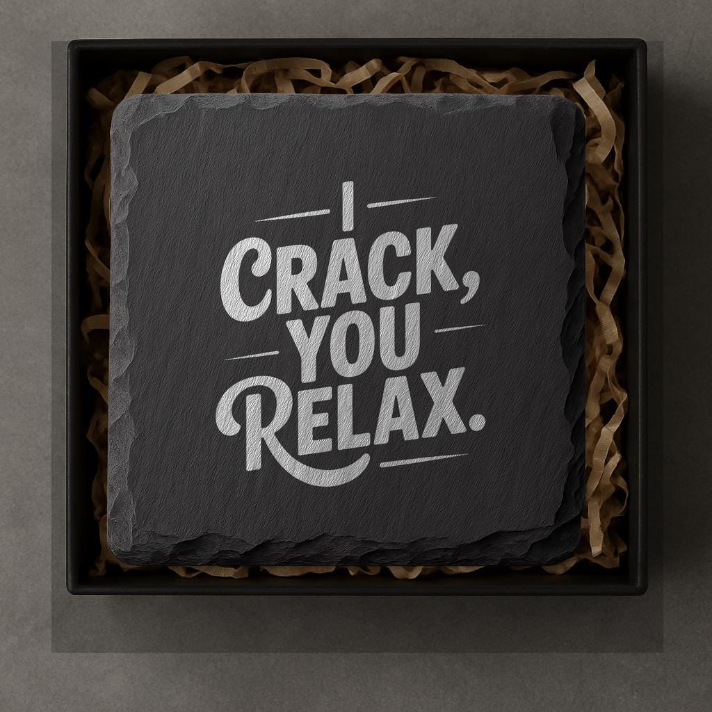 Chiropractor Slate Coasters – Funny and Functional Gift for Chiropractors and Patients