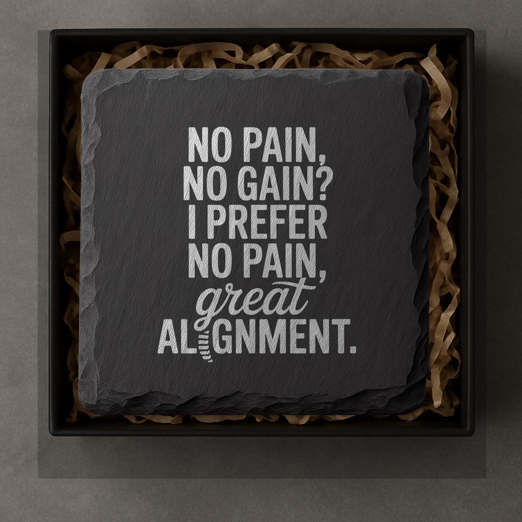 Chiropractor Slate Coasters – Funny and Functional Gift for Chiropractors and Patients