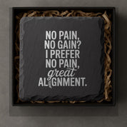 Chiropractor Slate Coasters – Funny and Functional Gift for Chiropractors and Patients