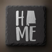 Alabama Slate Coasters 4x4 Laser Engraved Stone Drink Coasters Alabama Home Decor Heart of Dixie Established 1819 Gift