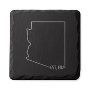 Arizona Slate Coasters 4x4 Laser Engraved Stone Drink Coasters Arizona Home Décor Grand Canyon State Established 1912 Gift