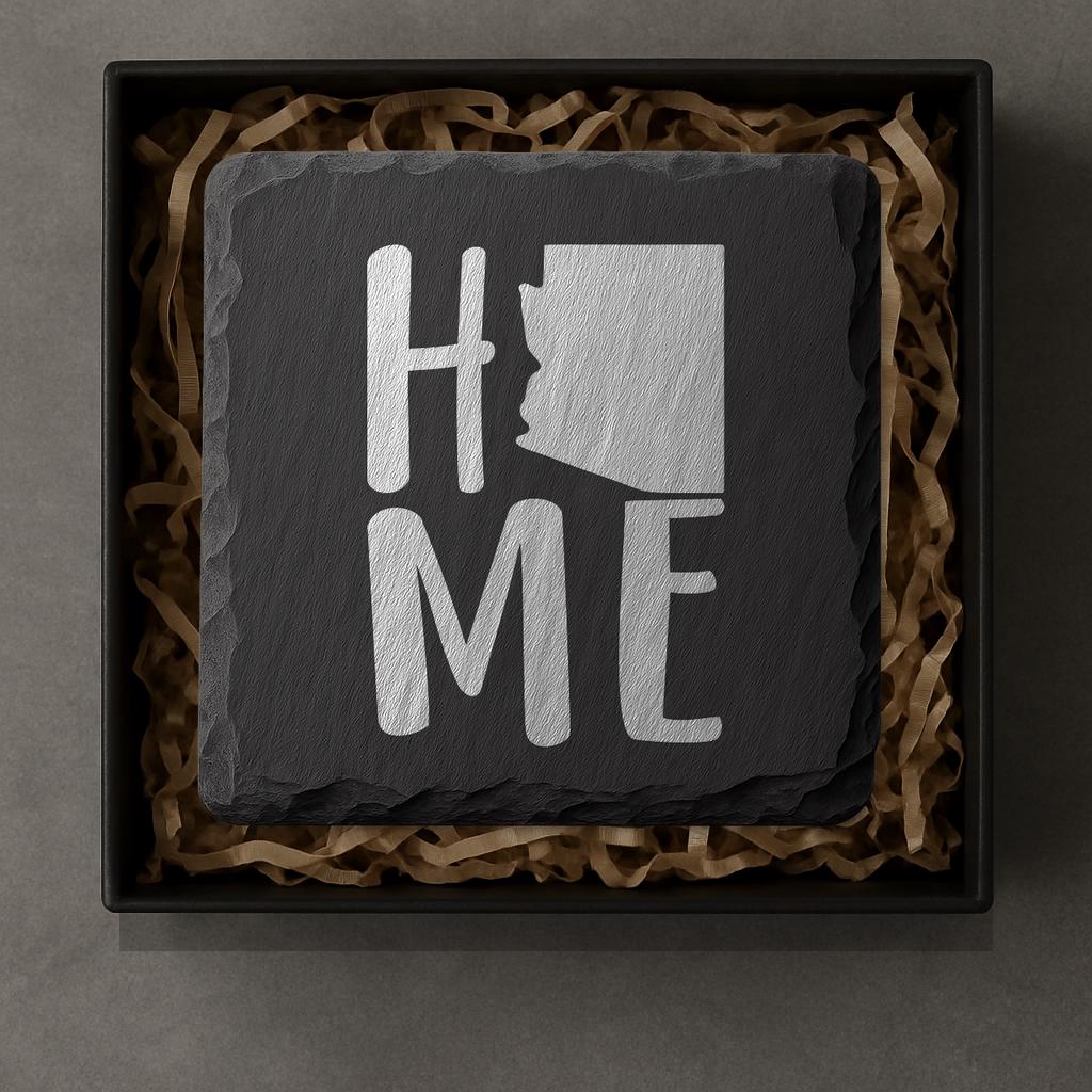 Arizona Slate Coasters 4x4 Laser Engraved Stone Drink Coasters Arizona Home Décor Grand Canyon State Established 1912 Gift